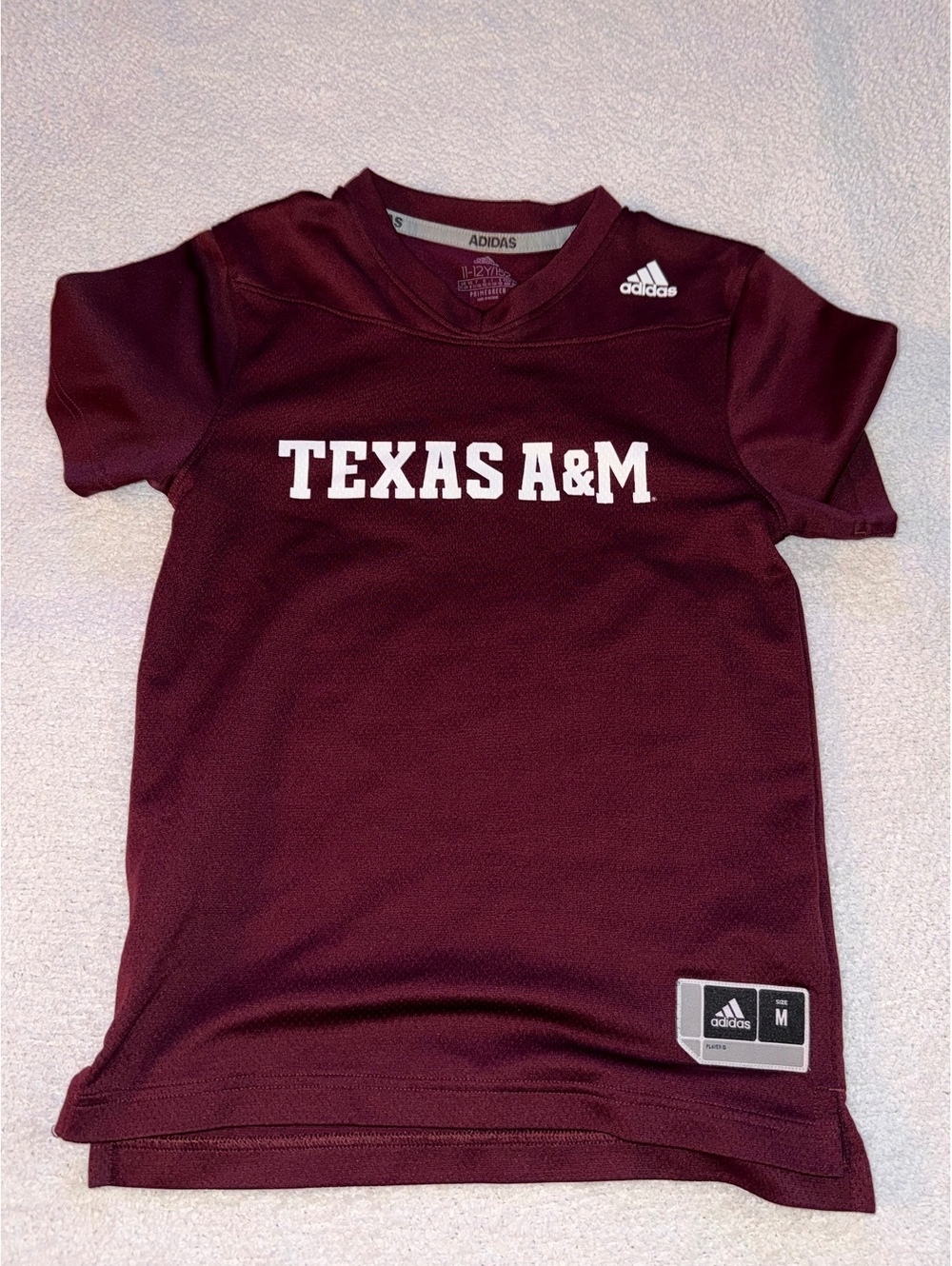 Adidas Texas A&M Aggies Youth Performance Shirt – Size 11/12